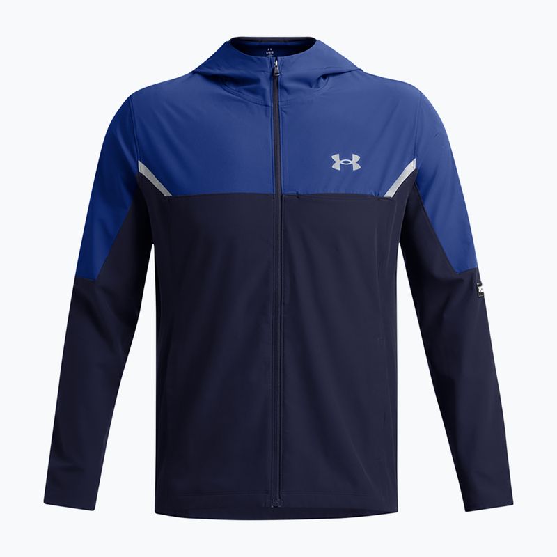 Geacă de antrenament pentru bărbați Under Armour Vanish Woven Utility midnight navy/tech blue/reflective 4