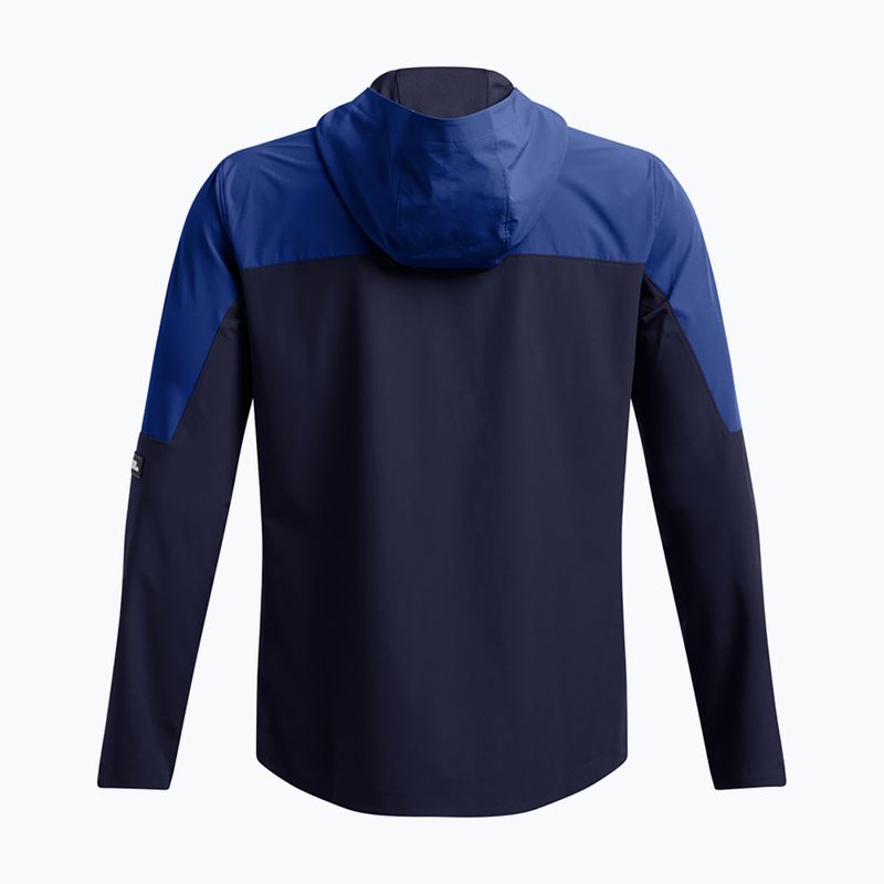 Geacă de antrenament pentru bărbați Under Armour Vanish Woven Utility midnight navy/tech blue/reflective 5