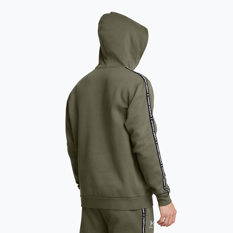 Hanorac pentru bărbați Under Armour Icon Fleece HD marine green/white 3