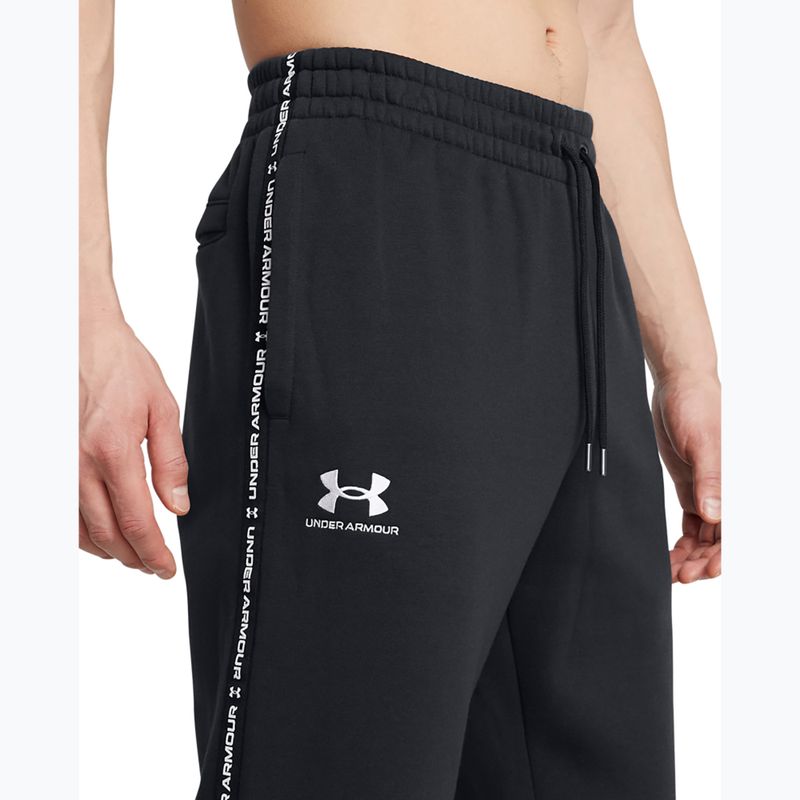 Pantaloni pentru bărbați Under Armour Icon Fleece Jgr black/white 4