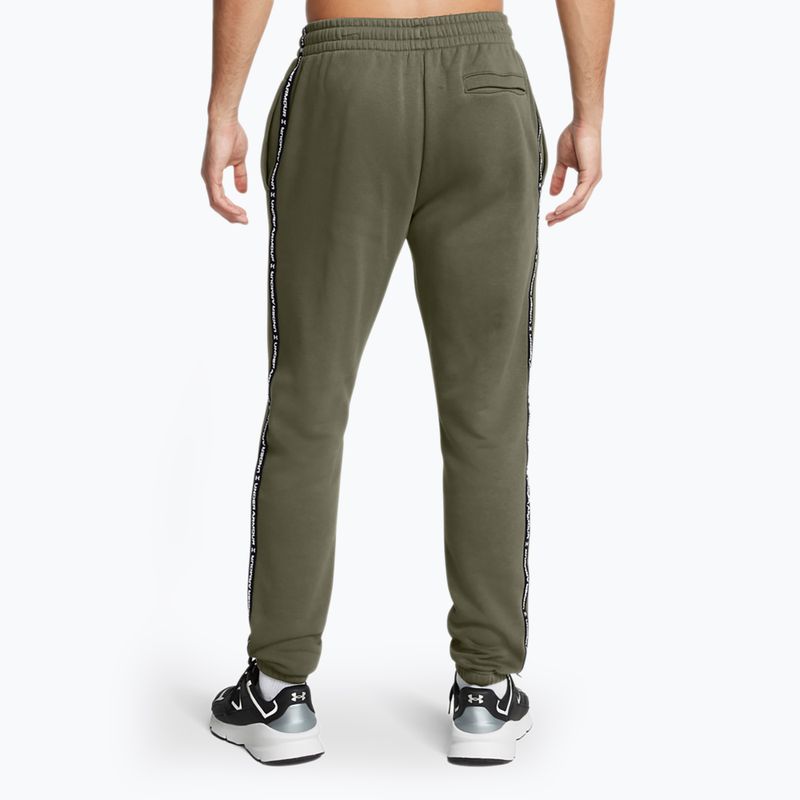 Pantaloni pentru bărbați Under Armour Icon Fleece Jgr marine green/white 3