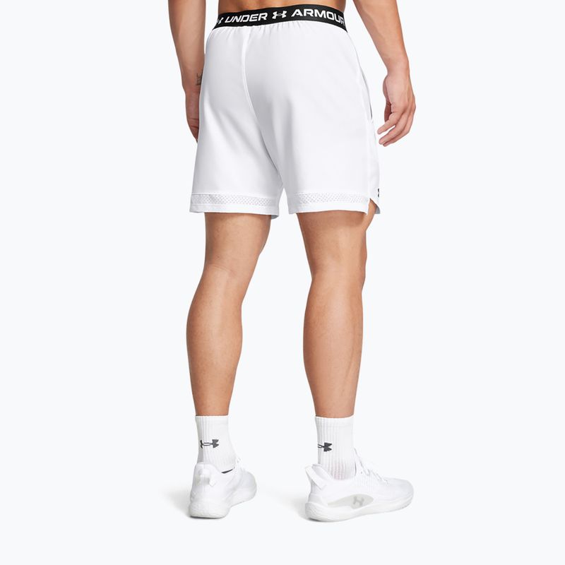 Pantaloni scurți de antrenament pentru bărbați Under Armour UA Vanish Woven 6in white/black 3