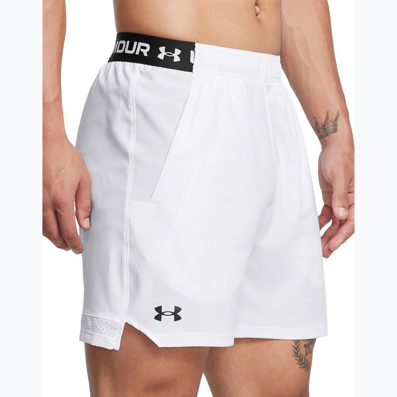 Pantaloni scurți de antrenament pentru bărbați Under Armour UA Vanish Woven 6in white/black 4