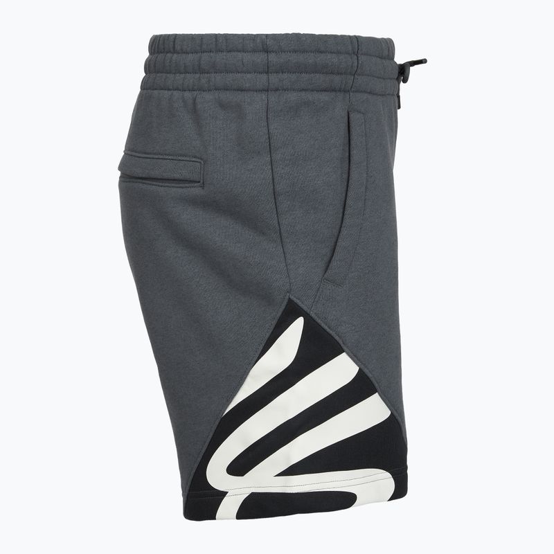 Pantaloni scurți pentru bărbați Under Armour Curry Splash Fleece Short castlerock full heather/black/white clay 3