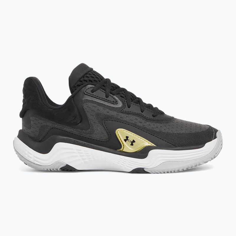 Încălțăminte de baschet  Under Armour Spawn 7 black/metallic gold/black 8