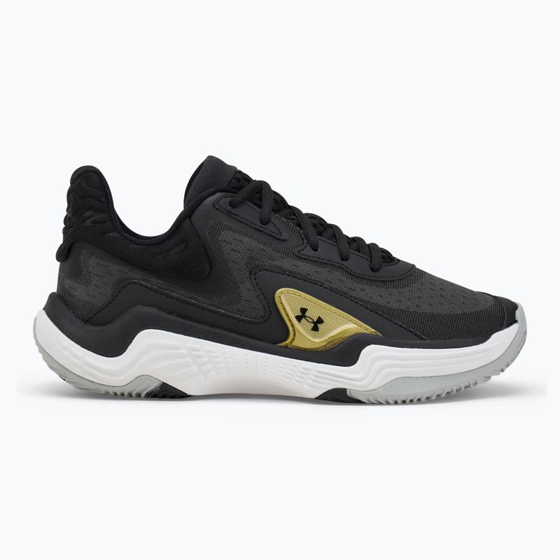 Încălțăminte de baschet  Under Armour Spawn 7 black/metallic gold/black 2