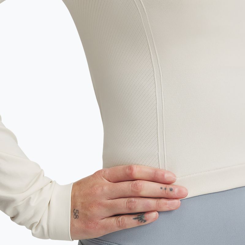 Longsleeve de antrenament pentru femei Under Armour Train Seamless stone/white 3