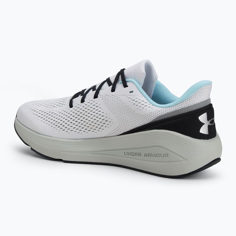 Încălțăminte de alergare pentru bărbați Under Armour Sonic 7 white/hydro green/metallic silver 3