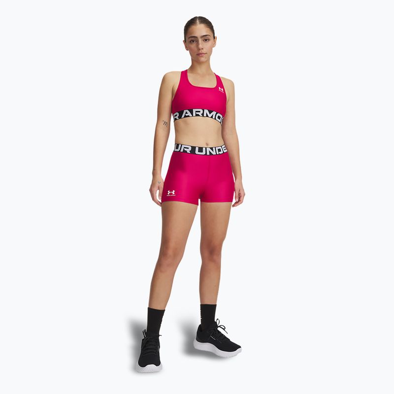 Pantaloni scurți pentru femei Under Armour HG Authentics horizon shaded fuchsia/white 2