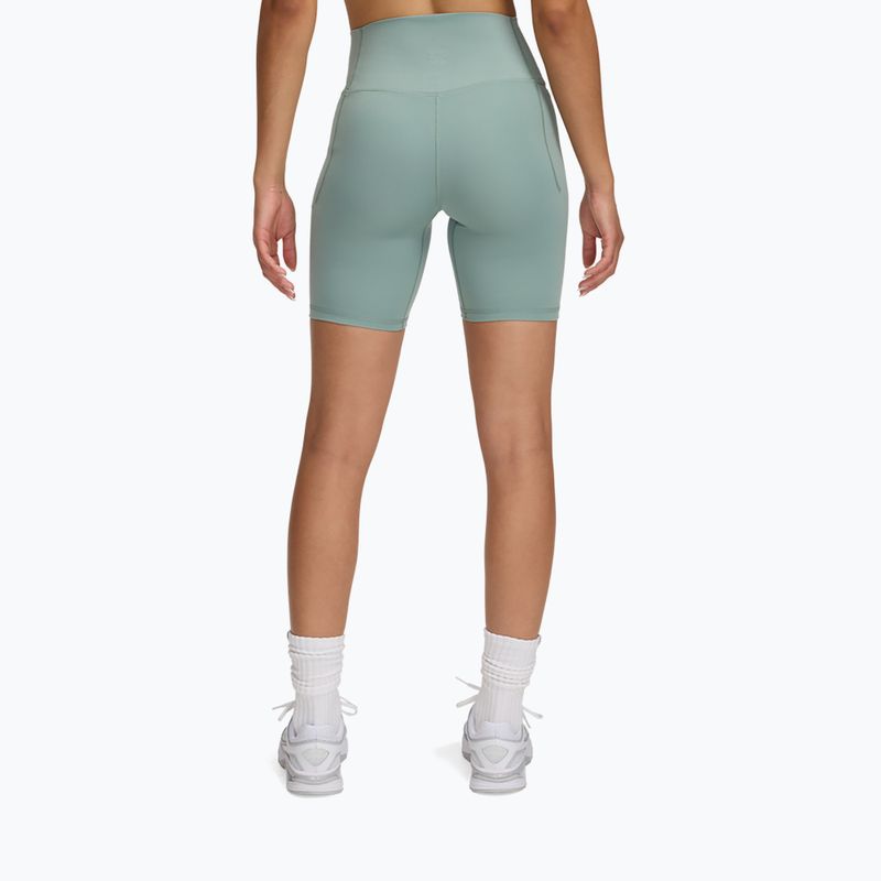 Pantaloni scurți de antrenament pentru femei Under Armour Meridian Bike 7in silica green 2