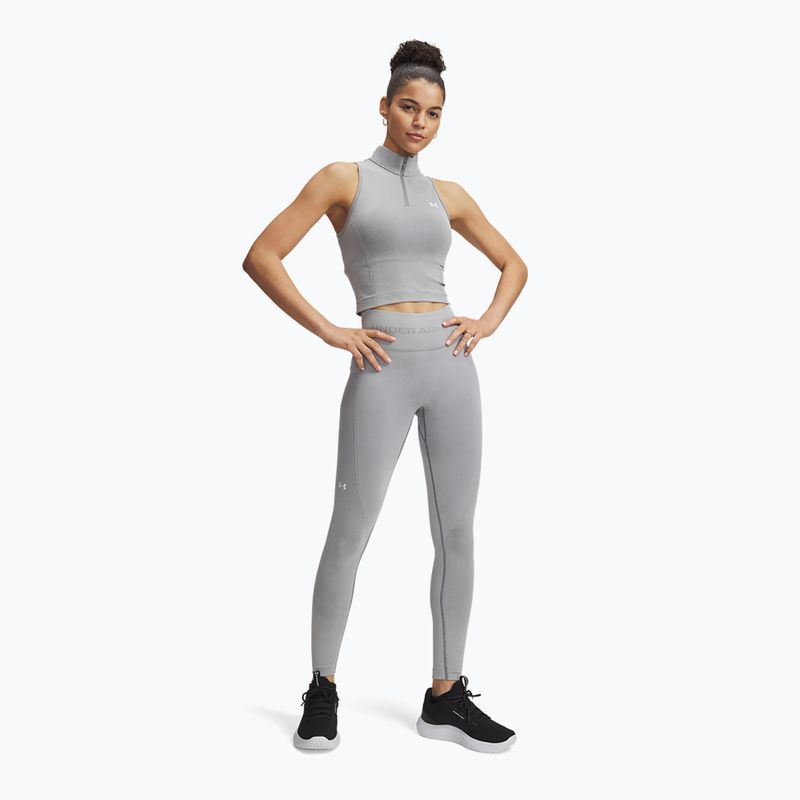 Colanți de alergare pentru femei Under Armour Vanish Seamless Washed Ankle black/white 2