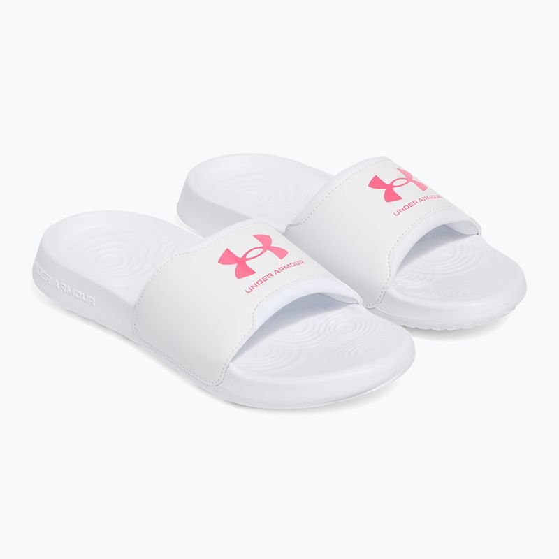 Papuci pentru femei  Under Armour Ignite Select white/white/super pink 2