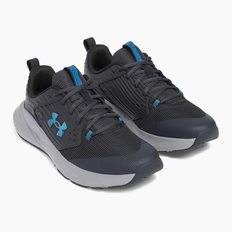 Încălțăminte de antrenament pentru bărbați Under Armour Commit 4 anthracite/steel/ether blue 3