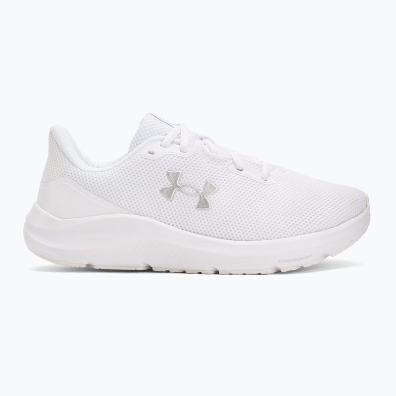 Încălțăminte de alergare pentru femei Under Armour Charged Pursuit 4 white/white/metallic silver 2