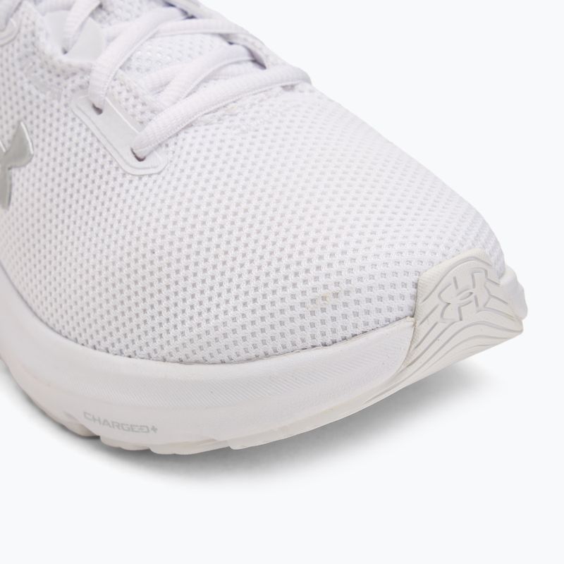 Încălțăminte de alergare pentru femei Under Armour Charged Pursuit 4 white/white/metallic silver 7