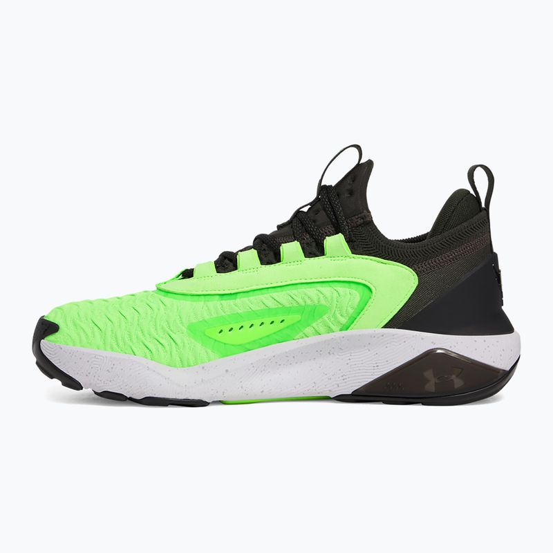 Încălțăminte de antrenament pentru bărbați Under Armour Project Rock 7 baroque green/hyper green/black 9