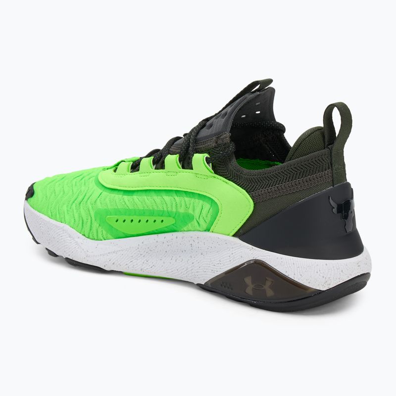 Încălțăminte de antrenament pentru bărbați Under Armour Project Rock 7 baroque green/hyper green/black 3