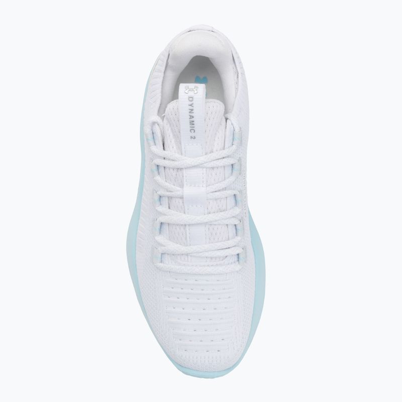 Încălțăminte de antrenament pentru femei  Under Armour Dynamic 2 white/stream/metallic silver 5
