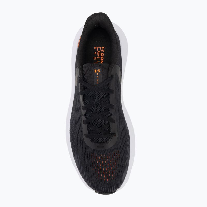 Încălțăminte de alergare pentru bărbați Under Armour Charged Rogue 5 black/black/blaze orange 5
