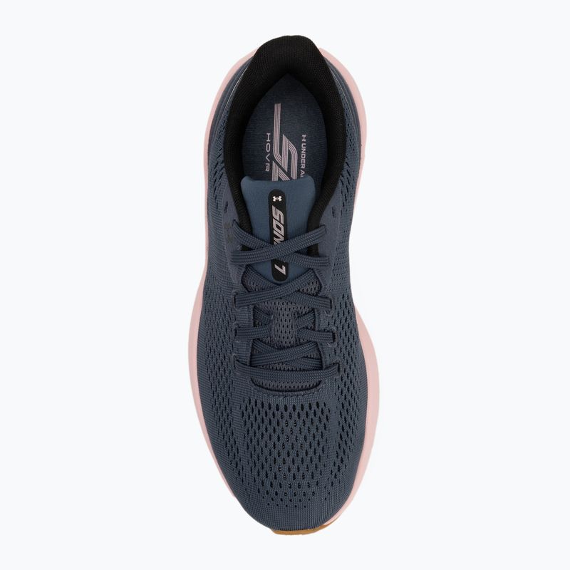 Încălțăminte de alergare pentru femei Under Armour Sonic 7 downpour gray/prime pink/black 5