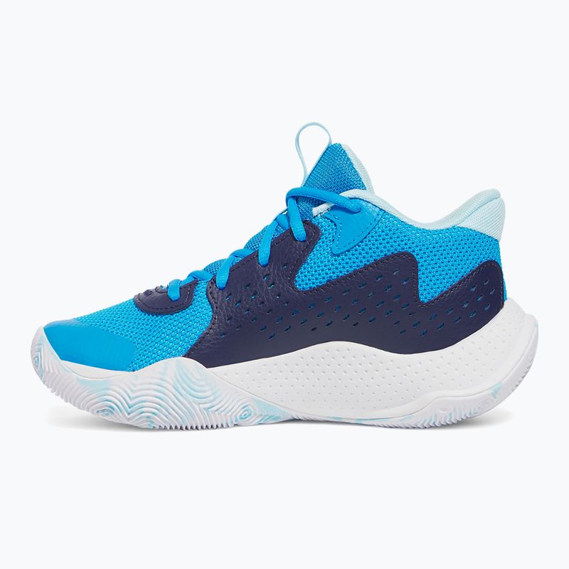 Încălțăminte de baschet pentru copii Under Armour Grade School Jet '23 electric blue/midnight navy/stream 9