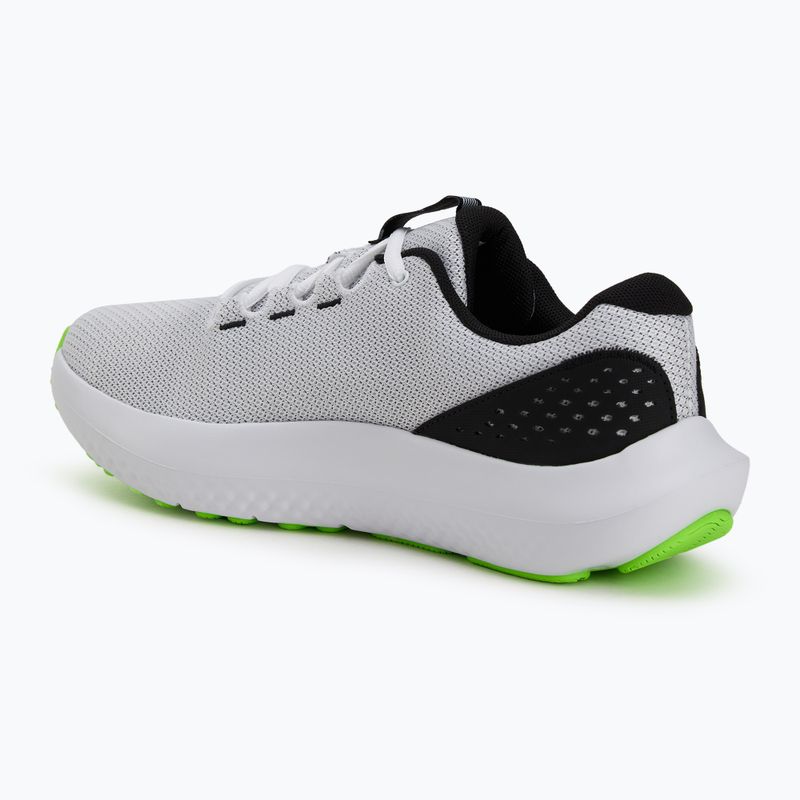 Încălțăminte de alergare pentru bărbați Under Armour Charged Surge 4 white/hyper green/black 3