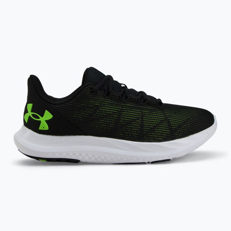 Încălțăminte de alergare pentru bărbați Under Armour Charged Speed Swift black/black/hyper green 2