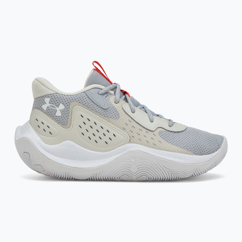 Încălțăminte de baschet Under Armour Jet' 23 mod gray/ares red/white 2