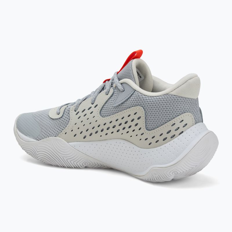 Încălțăminte de baschet Under Armour Jet' 23 mod gray/ares red/white 3