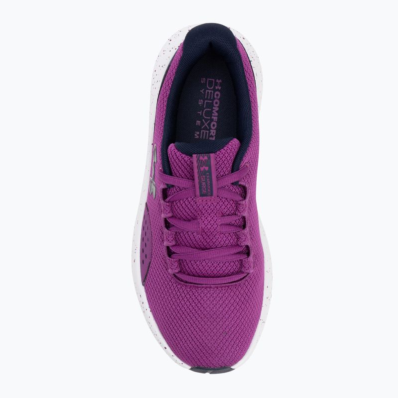 Încălțăminte de alergare pentru femei Under Armour Charged Surge 4 andromeda purple/midnight navy/midnight navy 5