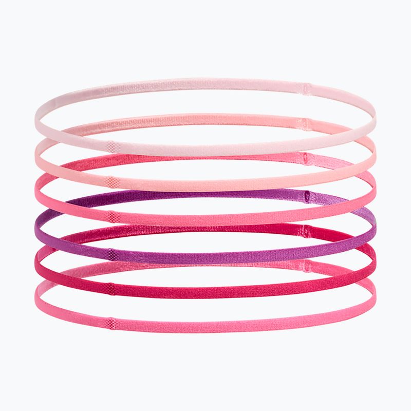 Bentiță pentru copii Under Armour Mini Elastic 6 pcs prime pink/white 2