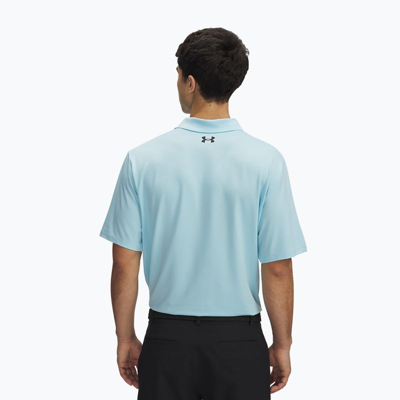 Tricou polo pentru bărbați Under Armour Matchplay Polo stream/black 2