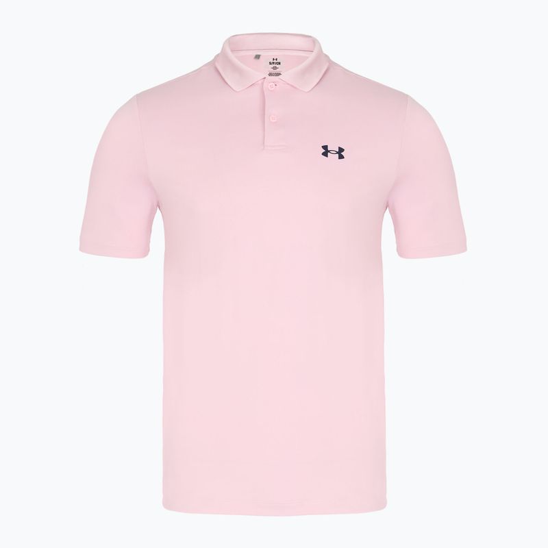 Tricou polo pentru bărbați Under Armour Matchplay Polo prime pink/midnight navy