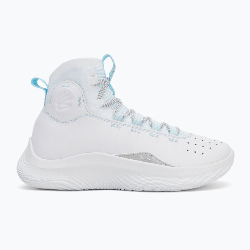 Încălțăminte de baschet Under Armour CURRY 4 FLOTRO white/stream/metallic silver 2