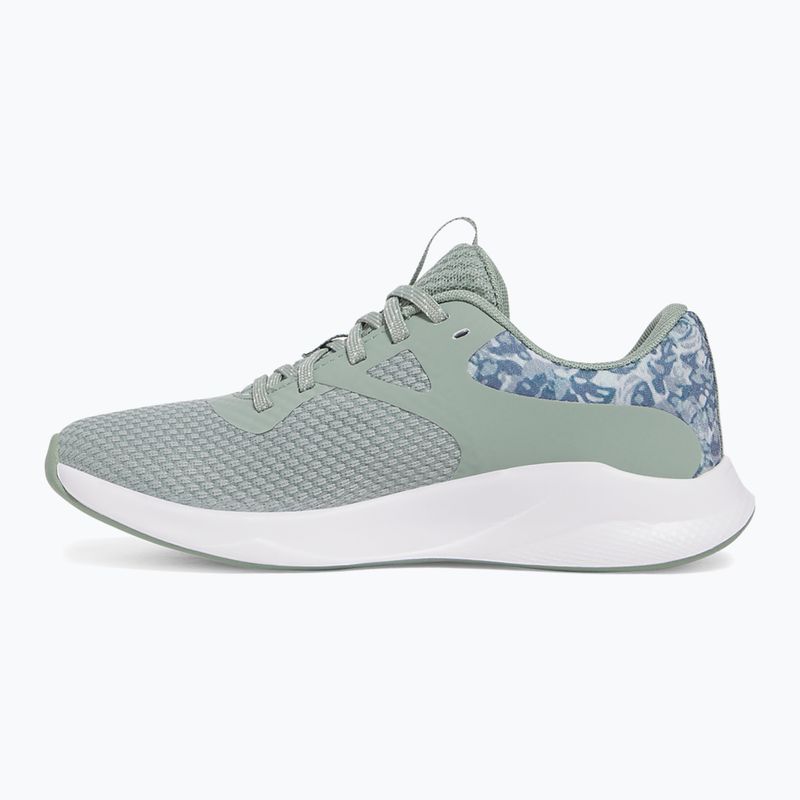 Încălțăminte de antrenament pentru femei  Under Armour Charged Aurora 2+ silica green/white/metallic silica 9