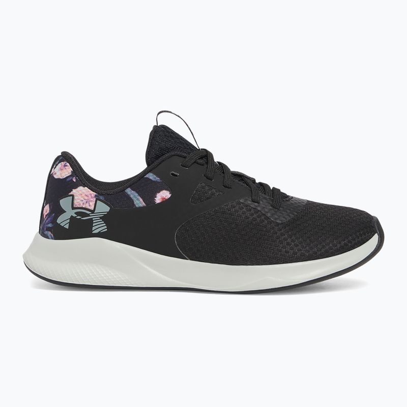 Încălțăminte de antrenament pentru femei  Under Armour Charged Aurora 2+ black/hydro green/metallic warm silver 8