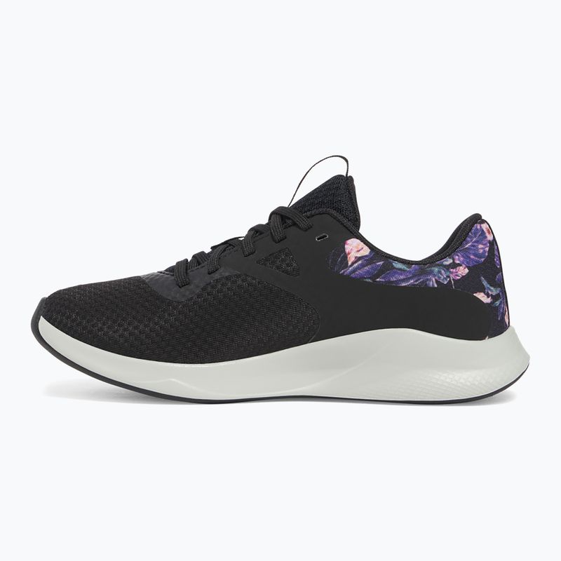 Încălțăminte de antrenament pentru femei  Under Armour Charged Aurora 2+ black/hydro green/metallic warm silver 9