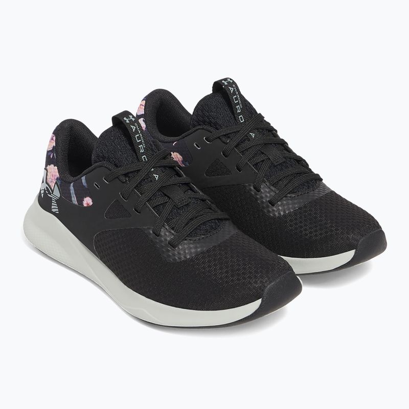 Încălțăminte de antrenament pentru femei  Under Armour Charged Aurora 2+ black/hydro green/metallic warm silver 10