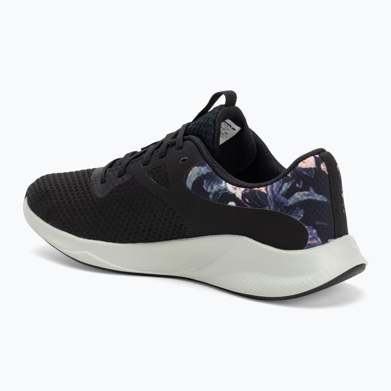 Încălțăminte de antrenament pentru femei  Under Armour Charged Aurora 2+ black/hydro green/metallic warm silver 3