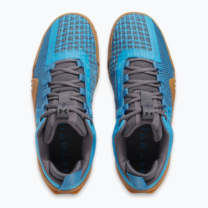 Încălțăminte de antrenament pentru bărbați Under Armour TriBase Reign 6 ether blue/castlerock/black 4