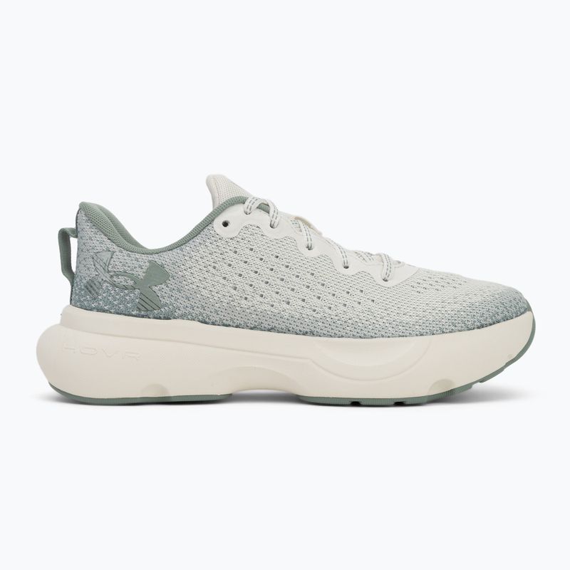 Încălțăminte de alergare pentru femei Under Armour Infinite white quartz/silica green/metallic silica 2