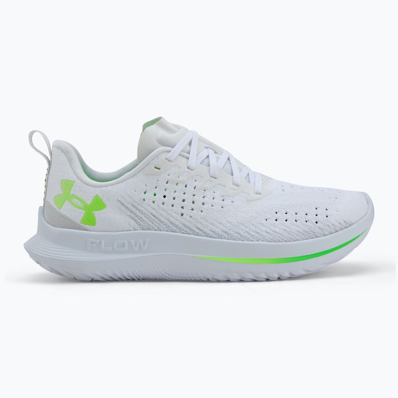 Încălțăminte de alergare pentru bărbați Under Armour Velociti 4 white/white/hyper green 2