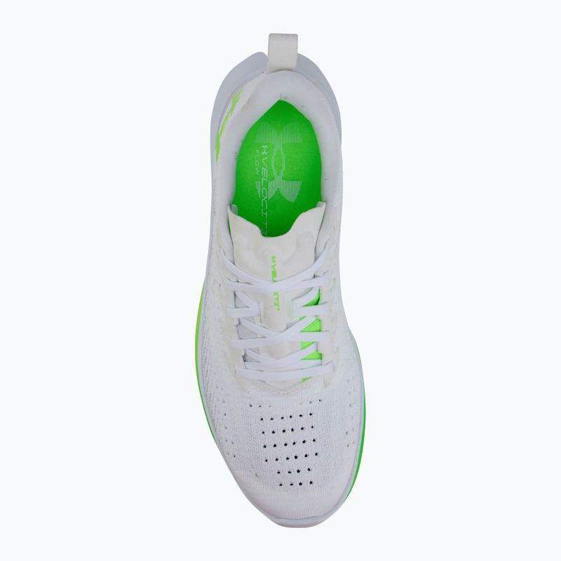 Încălțăminte de alergare pentru bărbați Under Armour Velociti 4 white/white/hyper green 5