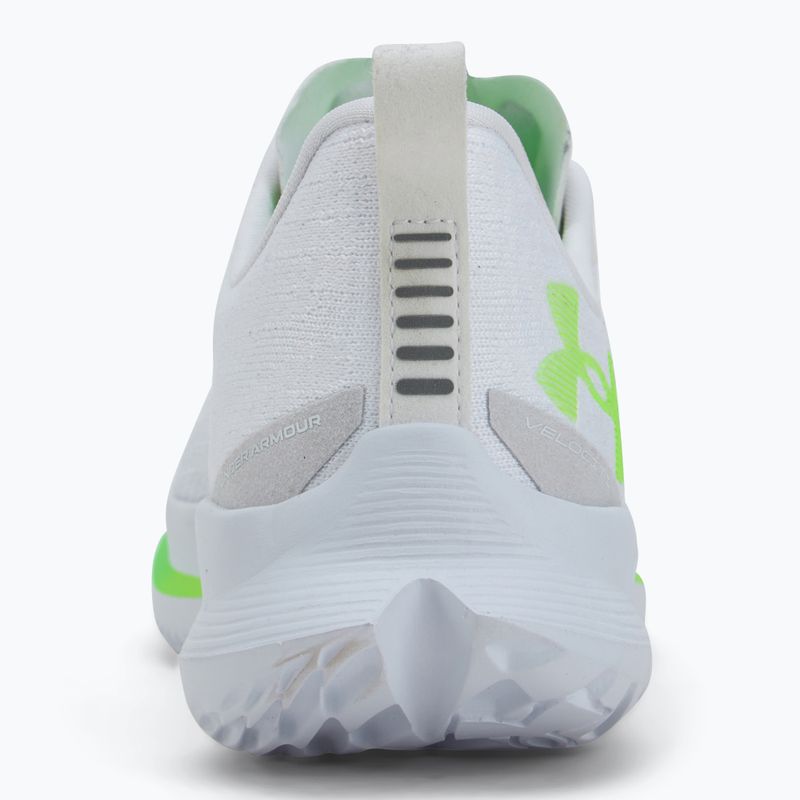 Încălțăminte de alergare pentru bărbați Under Armour Velociti 4 white/white/hyper green 6