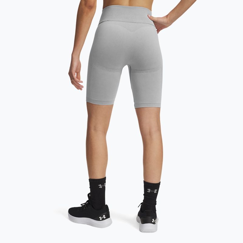 Pantaloni scurți de antrenament pentru femei Under Armour Vanish Seamless Washed black / white 3