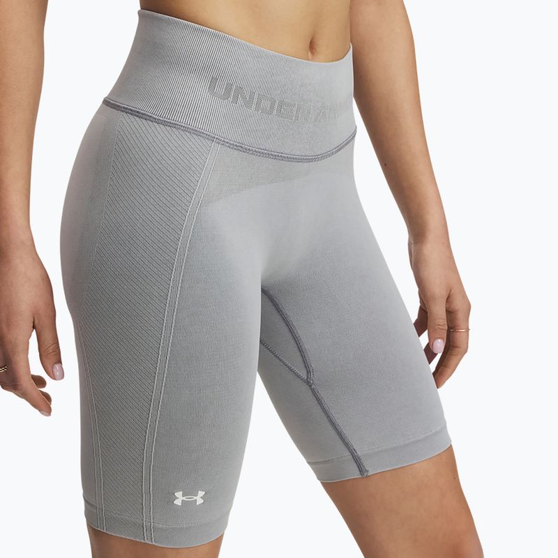 Pantaloni scurți de antrenament pentru femei Under Armour Vanish Seamless Washed black / white 4