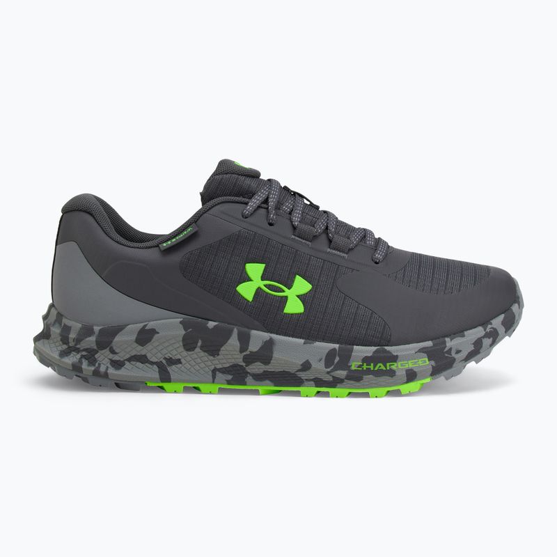 Încălțăminte de alergare pentru bărbați Under Armour Charged Bandit Trail 3 castlerock/steel/hyper green 2