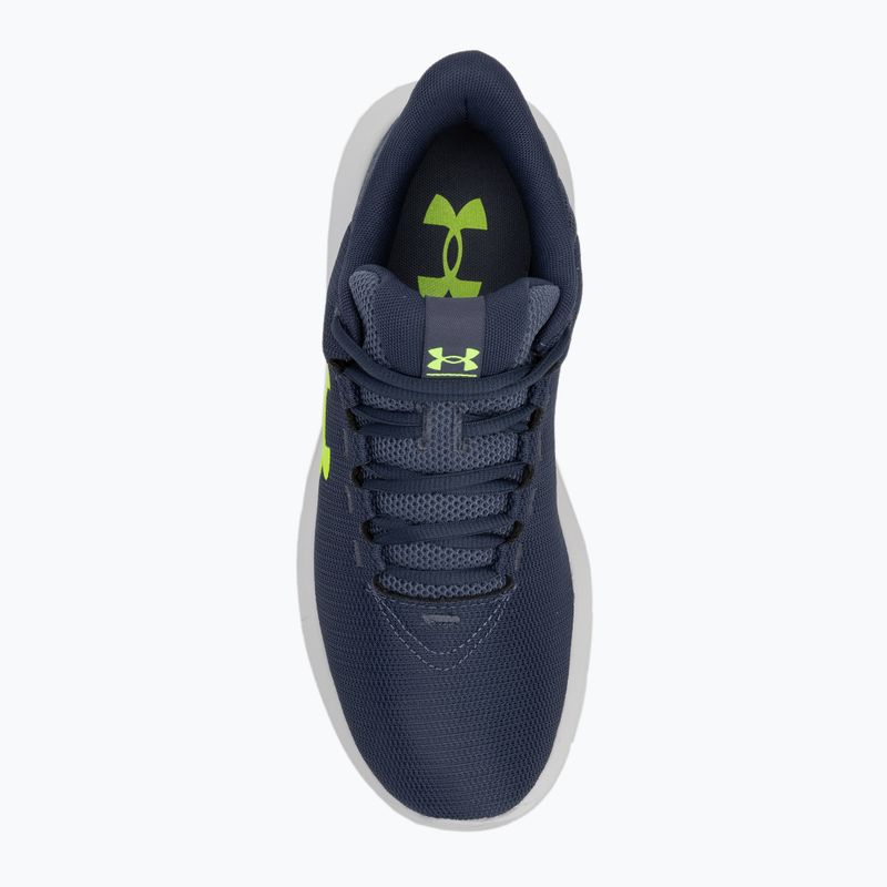 Încălțăminte de alergare pentru bărbați Under Armour Phade RN 3 downpour gray/downpour gray/hyper green 5