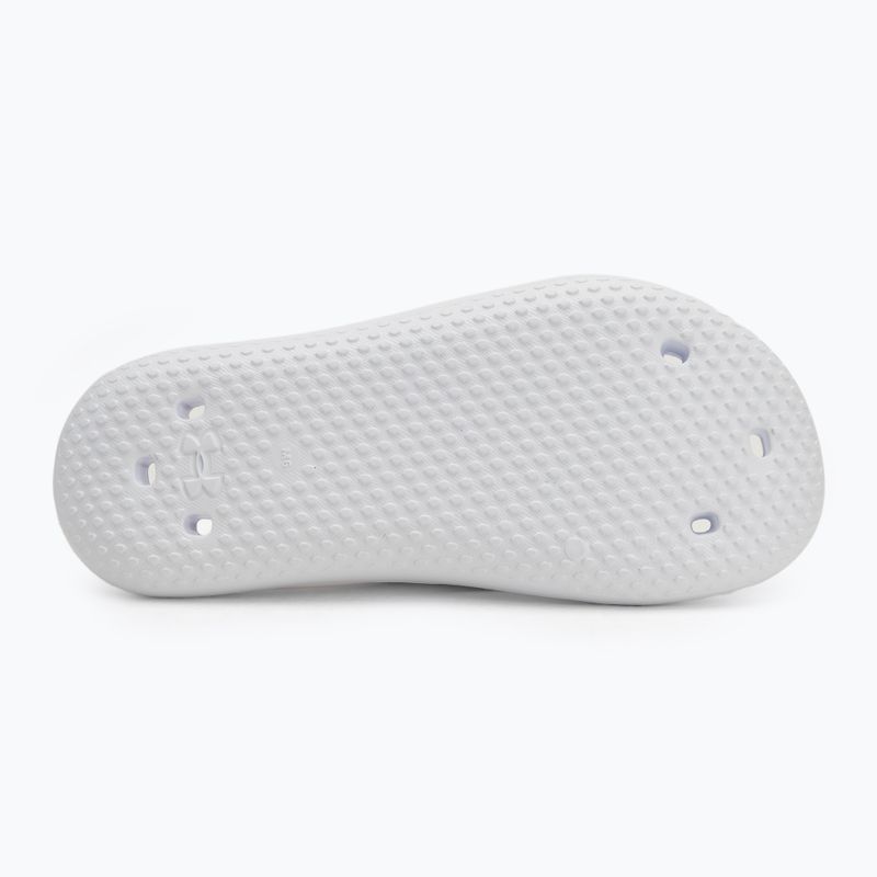 Papuci pentru femei Under Armour Locker V Slide white/white/white 4