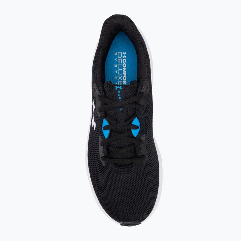 Încălțăminte de alergare pentru bărbați Under Armour Charged Pursuit 4 black/electric blue/white 5